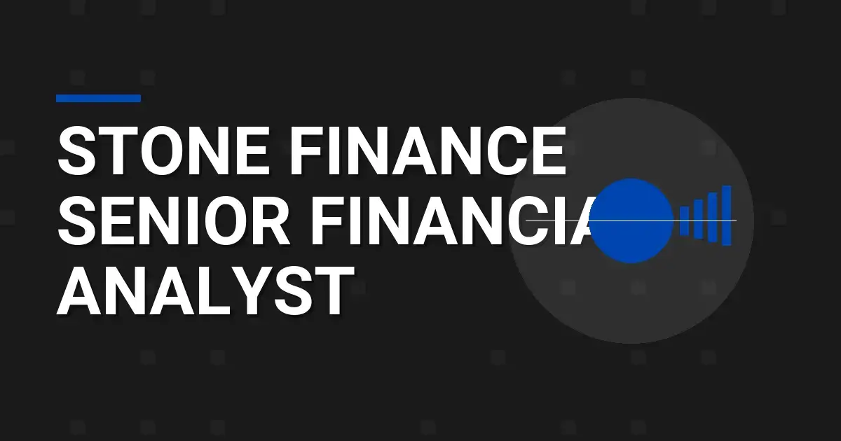 Stone Finance Senior Financial Analyst